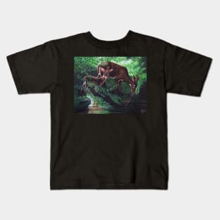 Peacefulness at the Stream Kids T-Shirt